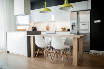 Beton architektoniczny w kuchni