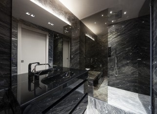 Interior of modern bathroom