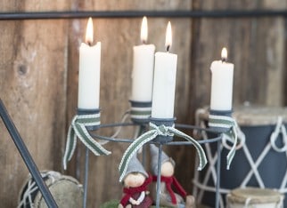 Dekoracje świąteczne w skandynawskim stylu - światło