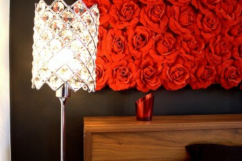 Lampka nocna w stylu glamour