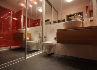 Kolorowa łazienka w nowoczesnym stylu