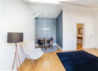 nowocesny salon w bloku