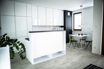 Małe mieszkanie w minimalistycznym stylu