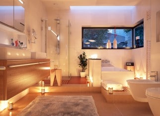 Badezimmer im Kerzenlicht - candle light bathroom