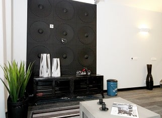 Salon w stylu industrialnym