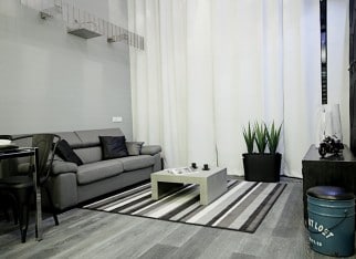 Salon w stylu industrialnym