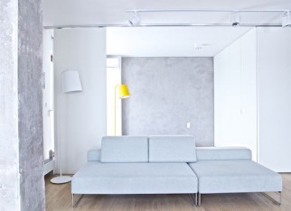 Salon w stylu industrialnym
