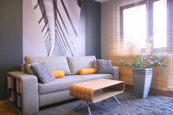 Mały nowoczesny salon