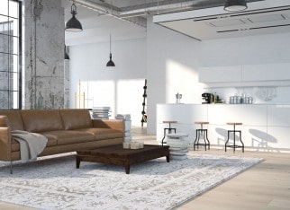 The modern kitchen. 3d rendering