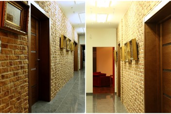Galeria obrazów w przedpokoju