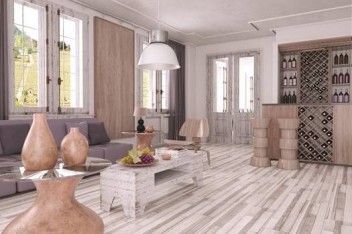 Aranżacje w stylu DIY - drewno w salonie