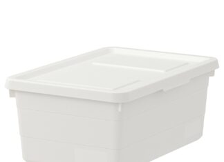 Biały pojemnik z pokrywką SOCKERBIT