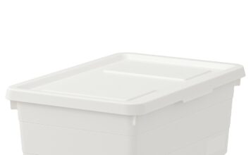 Biały pojemnik z pokrywką SOCKERBIT