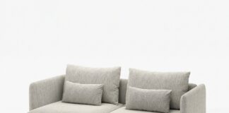 Sofa SÖDERHAMN 3-osobowa w pokryciu Viarp beż/brąz