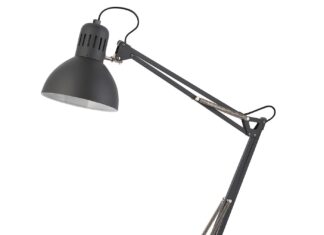 Ciemnoszara lampa biurkowa TERTIAL
