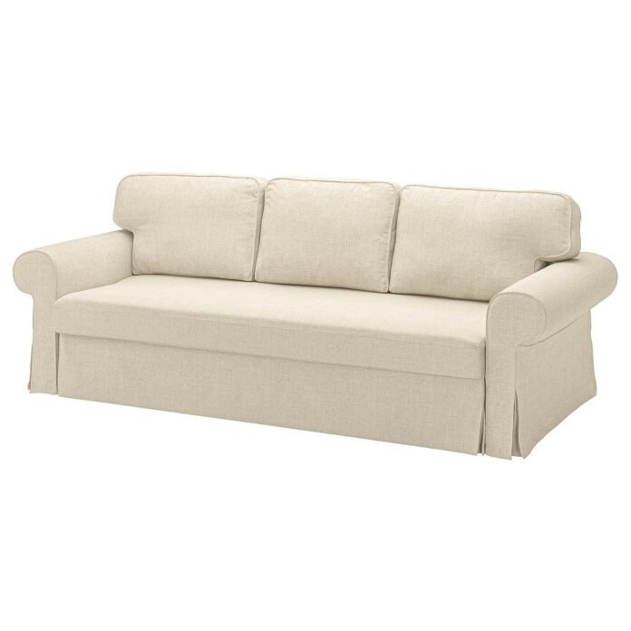 Sofa rozkładana VRETSTORP w kolorze jasnobeżowym