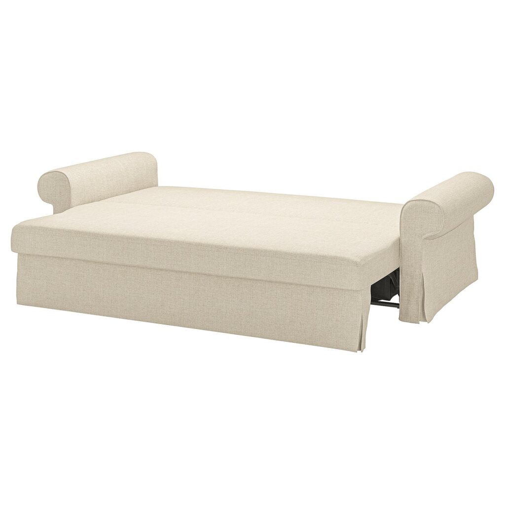 Sofa VRETSTORP rozłożona do funkcji spania