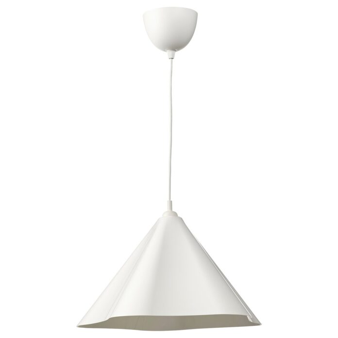 Lampa wisząca ZEBRASÄV, biały klosz z tworzywa